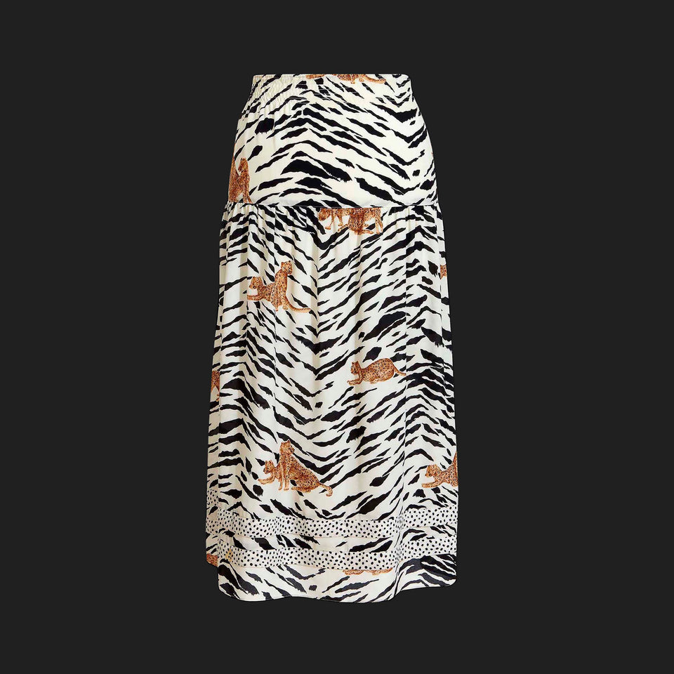 Diane Freis Zebra Skirt - c.1980