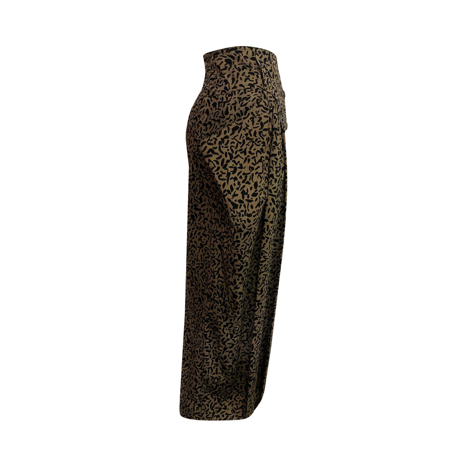 Krizia Leopard Maxi Skirt - c.1980