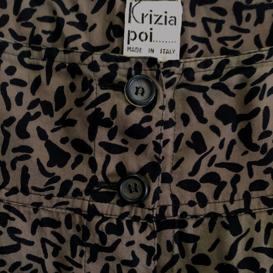 Krizia Leopard Maxi Skirt - c.1980