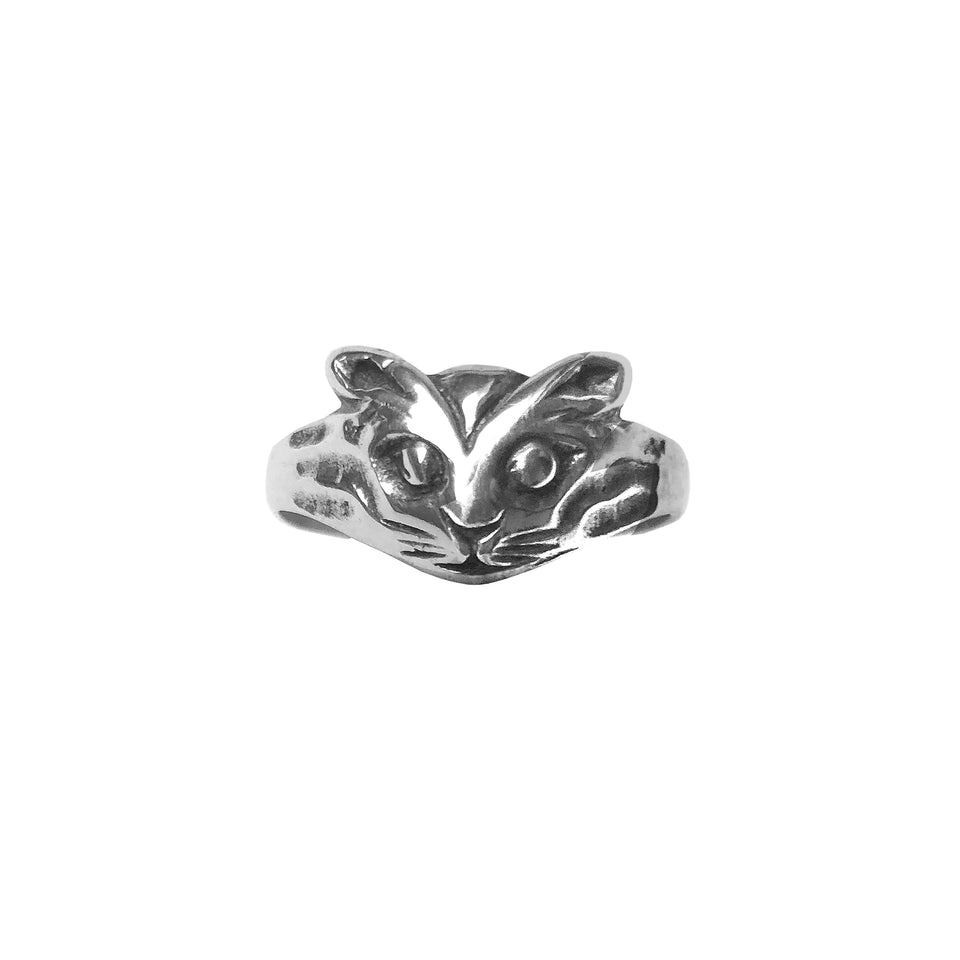 Silver Cat Ring - c.1970