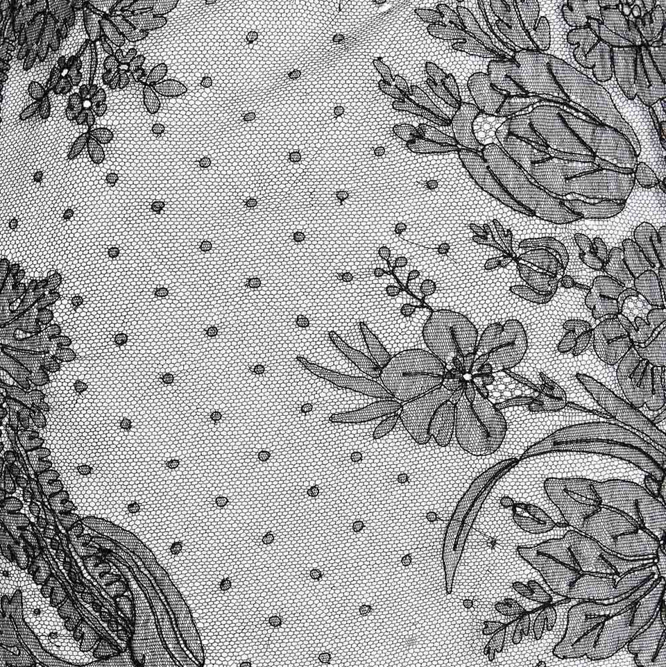 Antique Lace Floral Dress - c.1920